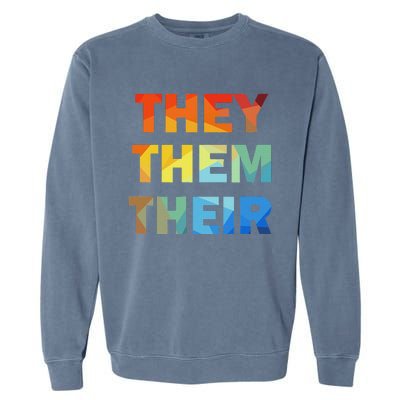 They Them Their Nb Pronoun Pride Garment-Dyed Sweatshirt