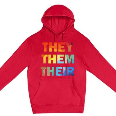 They Them Their Nb Pronoun Pride Premium Pullover Hoodie