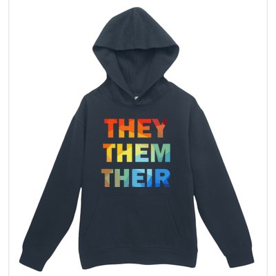 They Them Their Nb Pronoun Pride Urban Pullover Hoodie