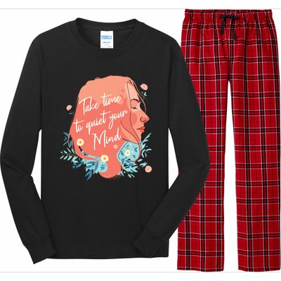 Take Time To Quiet Your Mind Long Sleeve Pajama Set