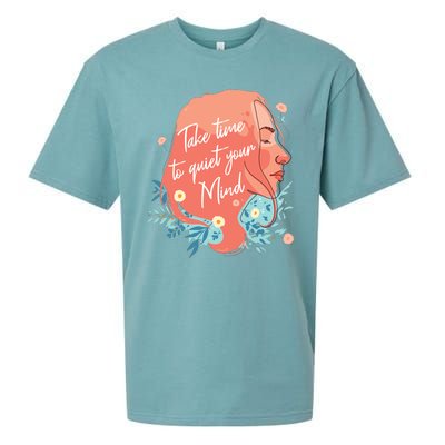 Take Time To Quiet Your Mind Sueded Cloud Jersey T-Shirt