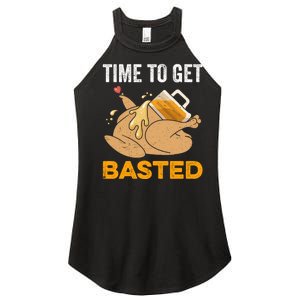 Turkey Time To Get Basted Beer Thanksgiving Turkey Women's Perfect Tri Rocker Tank