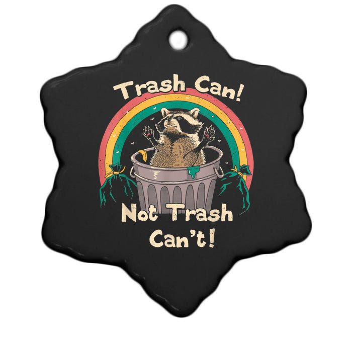 Trash Talker Trash Can Not Trash Can Ceramic Star Ornament