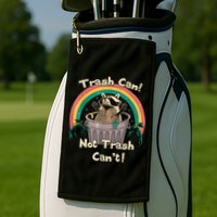 Trash Talker Trash Can Not Trash Can Golf Towel