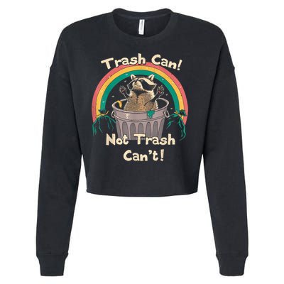 Trash Talker Trash Can Not Trash Can Cropped Pullover Crew