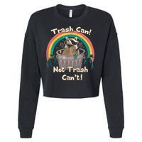 Trash Talker Trash Can Not Trash Can Cropped Pullover Crew