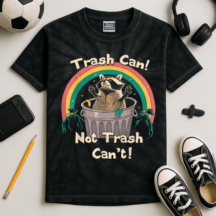 Trash Talker Trash Can Not Trash Can Kids Tie-Dye T-Shirt