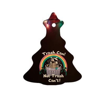 Trash Talker Trash Can Not Trash Can Ceramic Tree Ornament