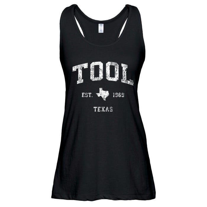 Tool Texas Tx Vintage Athletic Sports Design Ladies Essential Flowy Tank