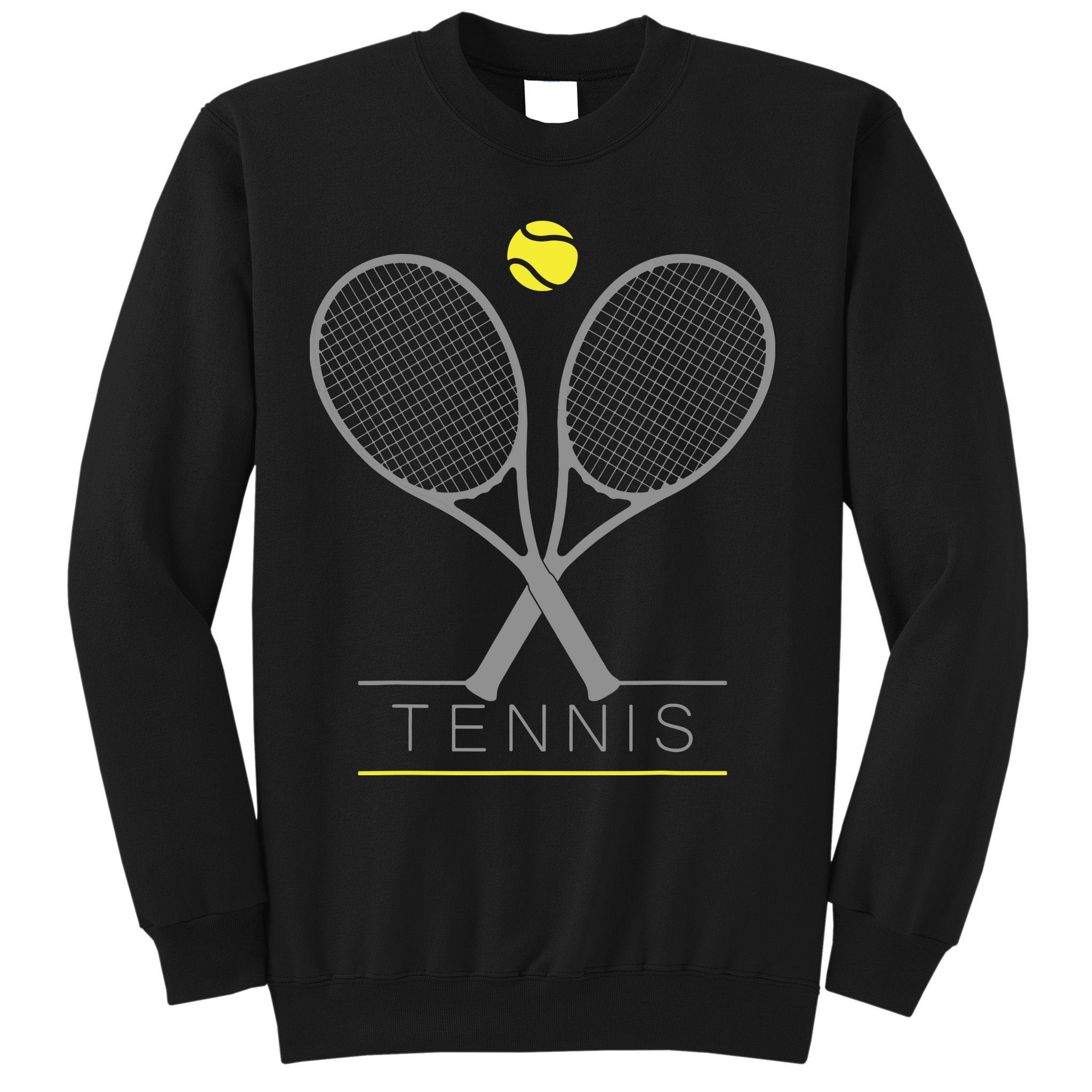 Tennis Trendy Tennis Rackets Ball Sweatshirt