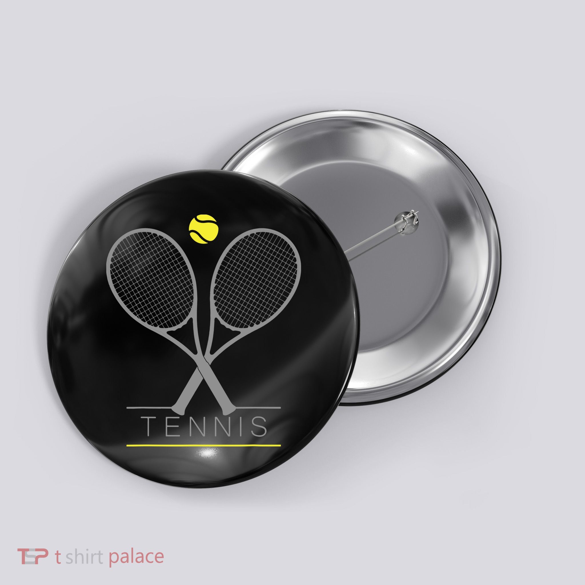 Tennis Trendy Tennis Rackets Ball Button