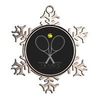 Tennis Trendy Tennis Rackets Ball Metallic Star Ornament