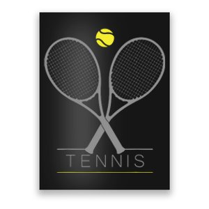 Tennis Trendy Tennis Rackets Ball Poster