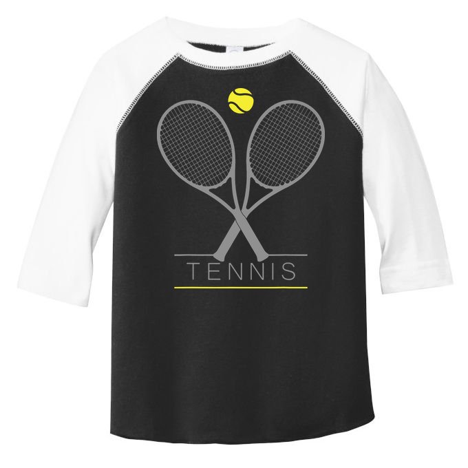 Tennis Trendy Tennis Rackets Ball Toddler Fine Jersey T-Shirt
