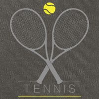 Tennis Trendy Tennis Rackets Ball Cotton Canvas Backpack