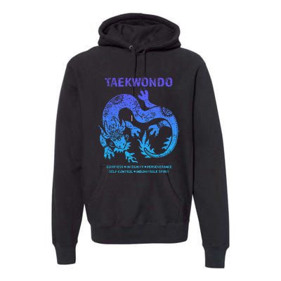 Taekwondo TKD Tae Kwon Do Dragon Art Martial Arts Graphic Premium Hoodie