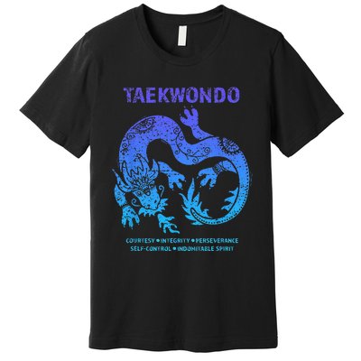 Taekwondo TKD Tae Kwon Do Dragon Art Martial Arts Graphic Premium T-Shirt