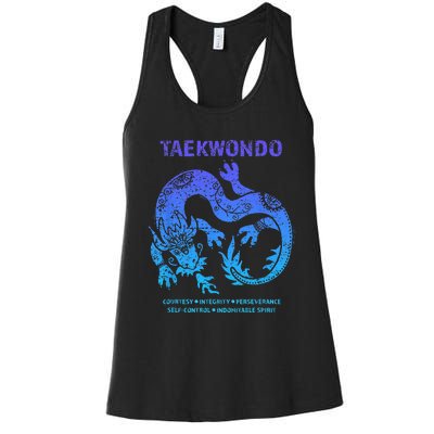 Taekwondo TKD Tae Kwon Do Dragon Art Martial Arts Graphic Women's Racerback Tank