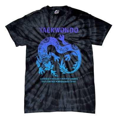 Taekwondo TKD Tae Kwon Do Dragon Art Martial Arts Graphic Tie-Dye T-Shirt