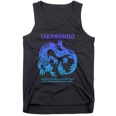 Taekwondo TKD Tae Kwon Do Dragon Art Martial Arts Graphic Tank Top