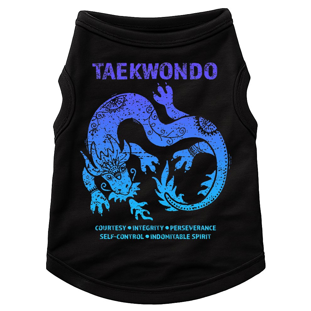 Taekwondo Tkd Tae Kwon Do Dragon Art Martial Arts Graphic Doggie Tank