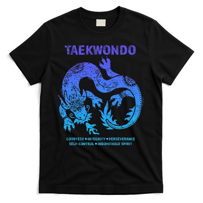 Taekwondo Tkd Tae Kwon Do Dragon Art Martial Arts Graphic T-Shirt