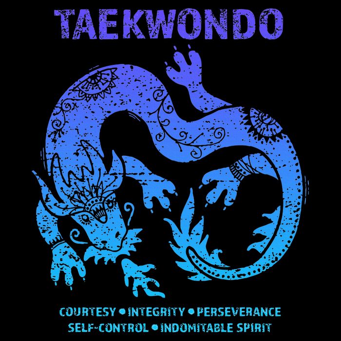 Taekwondo Tkd Tae Kwon Do Dragon Art Martial Arts Graphic Impact Tech Backpack