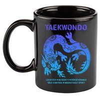 Taekwondo Tkd Tae Kwon Do Dragon Art Martial Arts Graphic 11oz C Handle Ceramic Mug