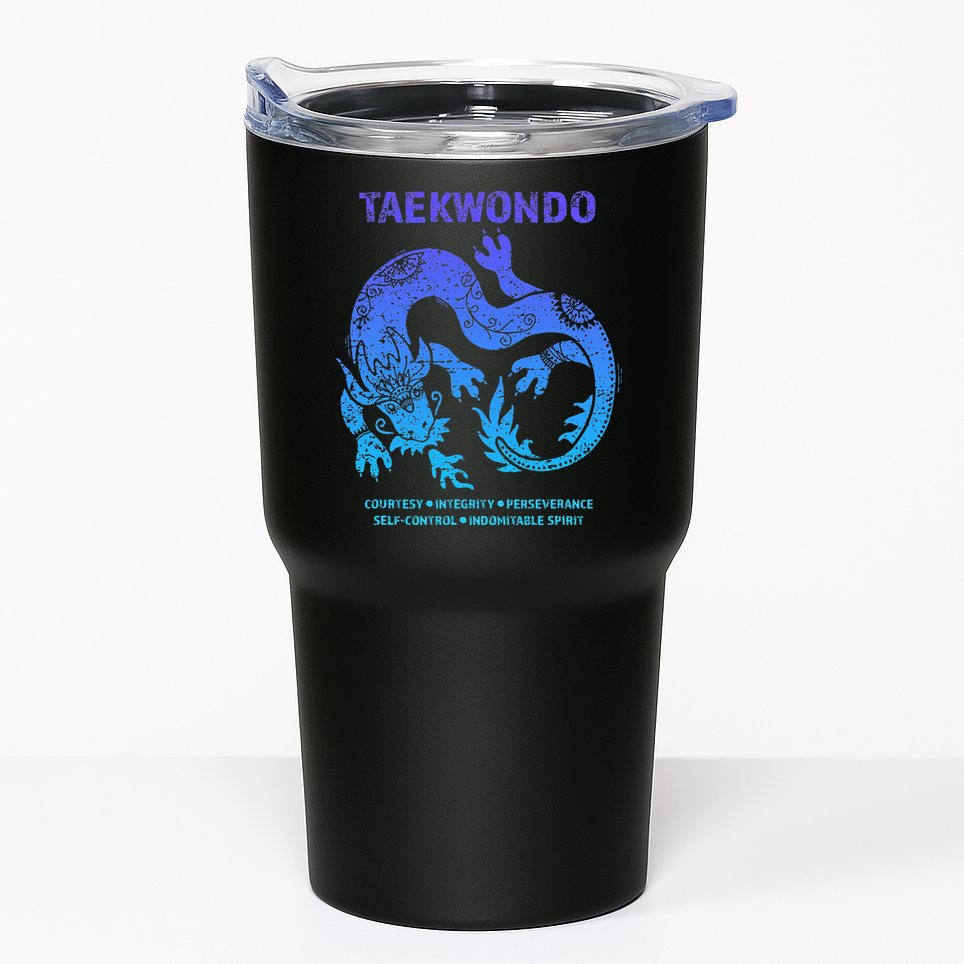 Taekwondo Tkd Tae Kwon Do Dragon Art Martial Arts Graphic Tumbler