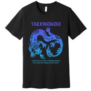 Taekwondo Tkd Tae Kwon Do Dragon Art Martial Arts Graphic Premium T-Shirt