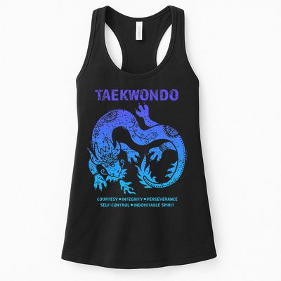 Taekwondo Tkd Tae Kwon Do Dragon Art Martial Arts Graphic Womens Tank Top