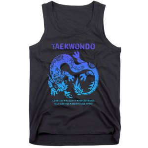 Taekwondo Tkd Tae Kwon Do Dragon Art Martial Arts Graphic Tank Top