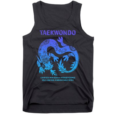 Taekwondo Tkd Tae Kwon Do Dragon Art Martial Arts Graphic Tank Top