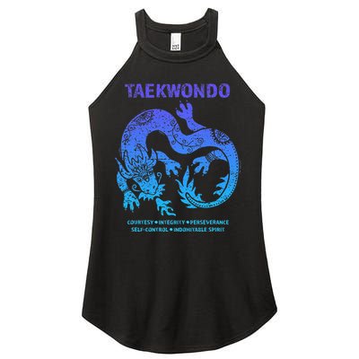 Taekwondo Tkd Tae Kwon Do Dragon Art Martial Arts Graphic Women's Perfect Tri Rocker Tank