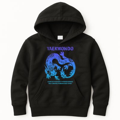 Taekwondo Tkd Tae Kwon Do Dragon Art Martial Arts Graphic Kids Hoodie