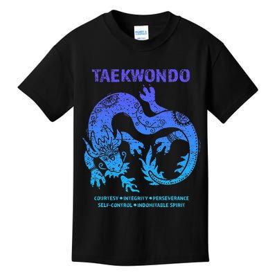Taekwondo Tkd Tae Kwon Do Dragon Art Martial Arts Graphic Kids T-Shirt