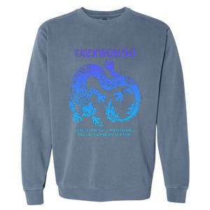 Taekwondo Tkd Tae Kwon Do Dragon Art Martial Arts Graphic Garment-Dyed Sweatshirt