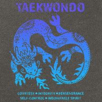 Taekwondo Tkd Tae Kwon Do Dragon Art Martial Arts Graphic Cotton Canvas Backpack