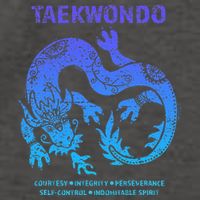 Taekwondo Tkd Tae Kwon Do Dragon Art Martial Arts Graphic Vector Backpack