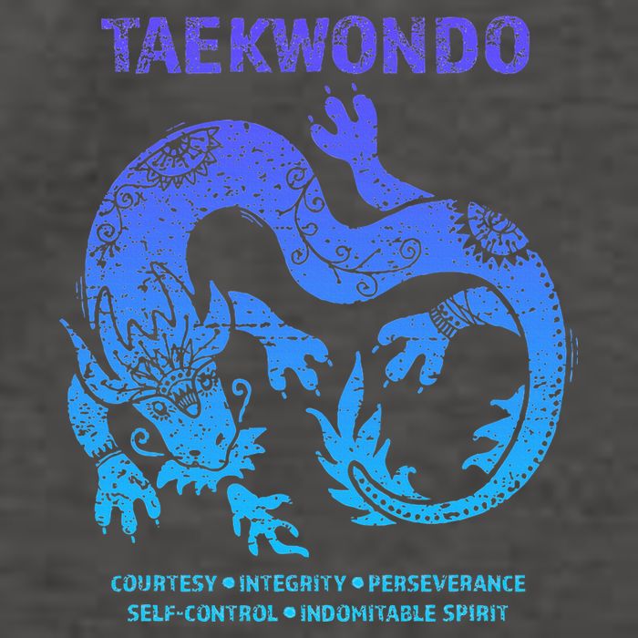 Taekwondo Tkd Tae Kwon Do Dragon Art Martial Arts Graphic Vector Backpack