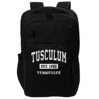 Tusculum Tennessee Tn Vintage Athletic Sports Design Impact Tech Backpack