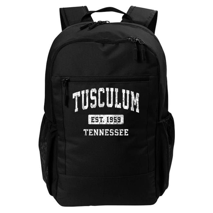 Tusculum Tennessee Tn Vintage Athletic Sports Design Daily Commute Backpack