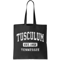 Tusculum Tennessee Tn Vintage Athletic Sports Design Tote Bag