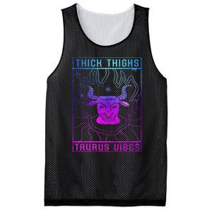 Thick Thighs Taurus Vibes Embrace Your Inner Strength Mesh Reversible Basketball Jersey Tank