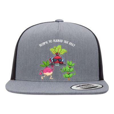 Thyme To Turnip The Beet Flat Bill Trucker Hat