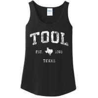 Tool Texas TX Vintage Athletic Sports Design Ladies Essential Tank