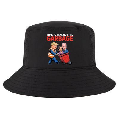 Time To Take Out The Garbage Funny Trump Anti Harris Biden Cool Comfort Performance Bucket Hat