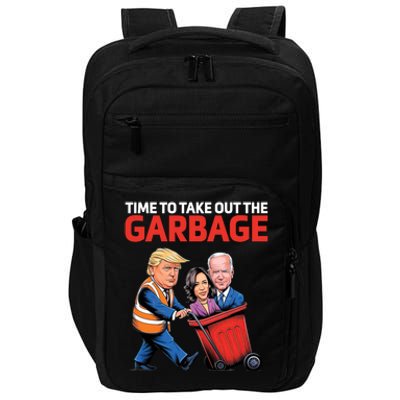 Time To Take Out The Garbage Funny Trump Anti Harris Biden Impact Tech Backpack