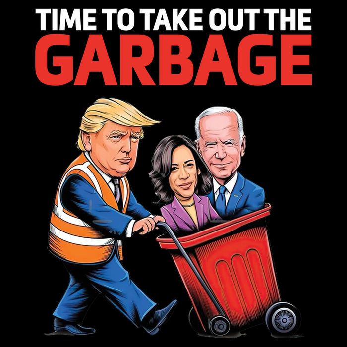 Time To Take Out The Garbage Funny Trump Anti Harris Biden 16 in Basic Backpack