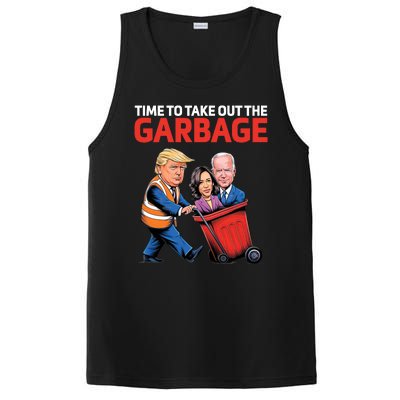 Time To Take Out The Garbage Funny Trump Anti Harris Biden PosiCharge Competitor Tank